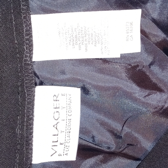NWT Villager 8 petite black skirt with split - Picture 6 of 8
